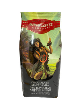 One bag of chocolate macadamia 10 percent hawaiian blend coffee