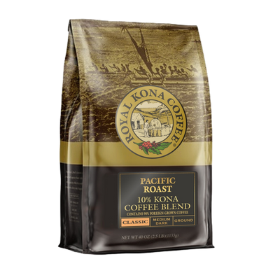 Pacific Roast 10% Kona Coffee Blend, Dark Vienna Roast, 40oz