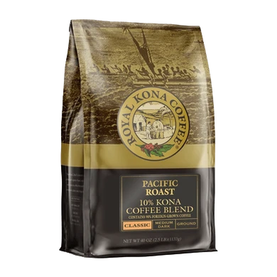 Pacific Roast 10% Kona Coffee Blend, Dark Vienna Roast, 40oz