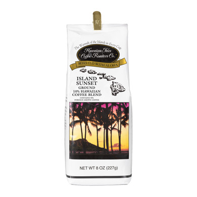 Front view of Hawaiian Isles Island Sunset Coffee Bag