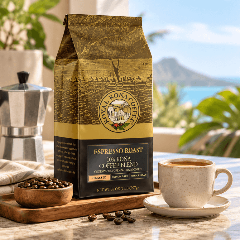 Espresso Roast 10% Kona Coffee Blend