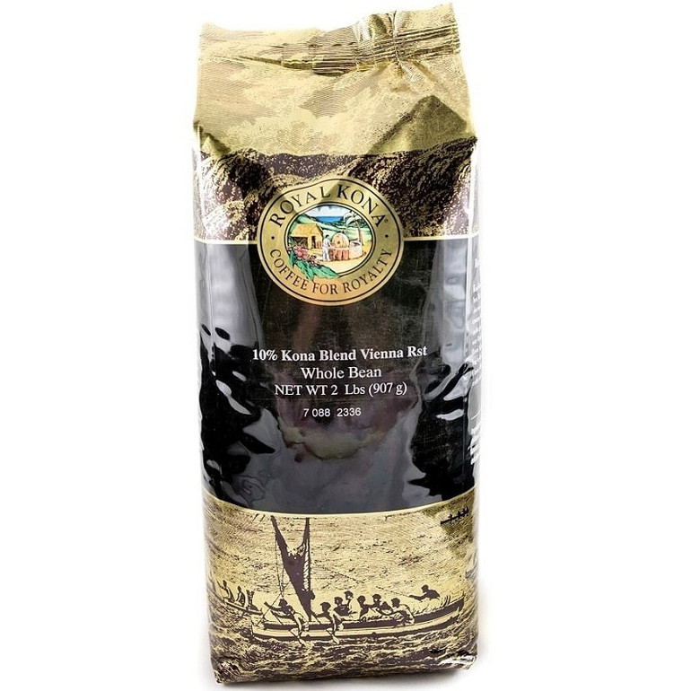 one Bag of Royal Kona Vienna Roast 10 percent Kona Coffee Blend