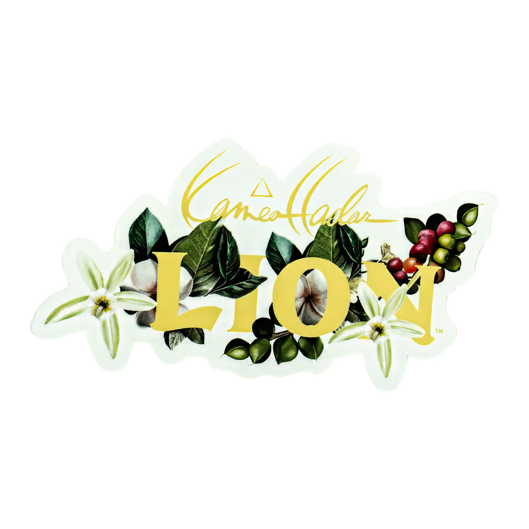 Lion Coffee Logo Sticker By Artist Kamea Hadar