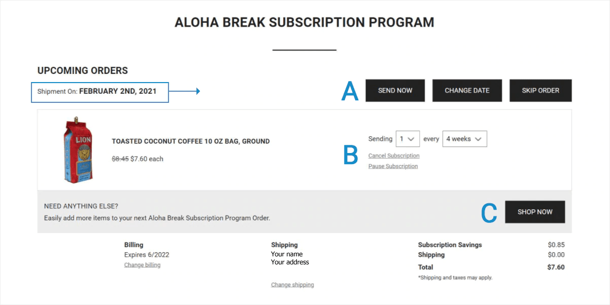 Manage Your Subscription