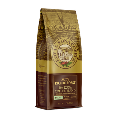 Roy's Decaf Pacific Roast 10% Kona Coffee Blend - Hawaii Coffee