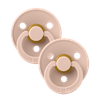 BIBS Pacifier 2 Pack 6-18 months Round Size 2 Blush