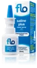 Flo Saline Plus Nasal Spray 30ml Front of Packaging (Box & Bottle)