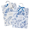 Pilbeam Living Hanging Scented Sachets Chinoiserie French Linen 4 x 60g