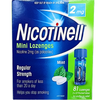 Nicotinell Mini Lozenges Nicotine 2mg (as polacrilex) Front View of the package