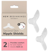 New Beginnings Nipple Shields Size L 2 Pack