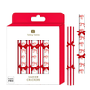 Talking Tables Christmas Bow Mini Saucer Crackers 8 Pack