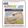 Dick Wicks Activease Magnetic Copper Wrist Health Bangle Small
