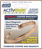 Dick Wicks Activease Magnetic Copper Wrist Health Bangle Large