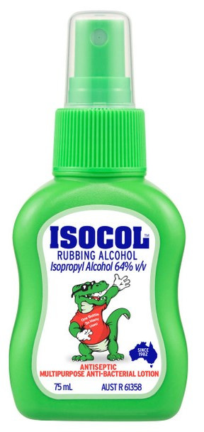 Shop Isocol Rubbing Alcohol Antiseptic Spray 75mL - All For One