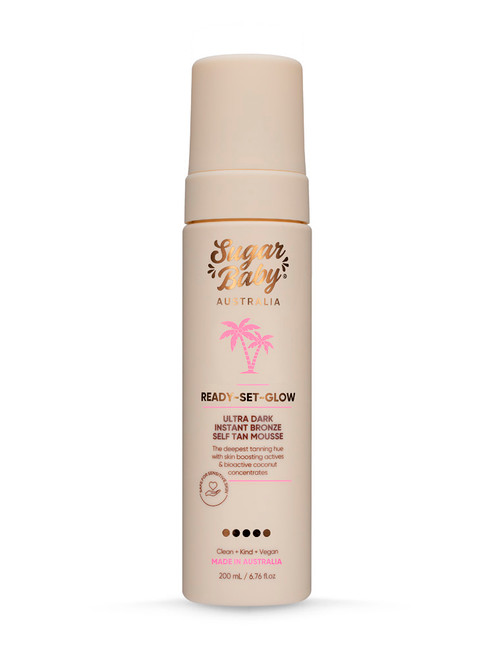 Sugar Baby Ready Set Glow Ultra Dark Instant Bronze Self Tan Mouse 200ml