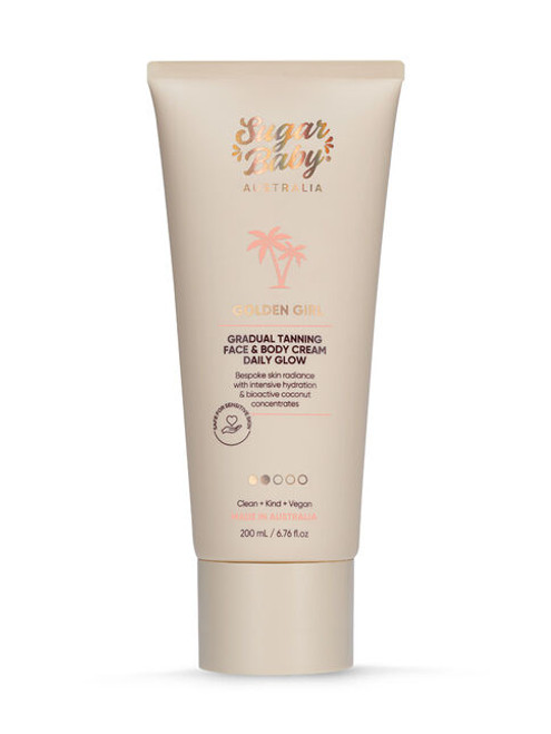 Sugar Baby Golden Girl Gradual Tanning Face & Body Cream Daily Glow 200ml