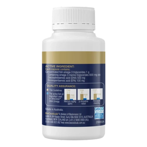 BioCeuticals UltraClean DHA Omega 60 soft capsules