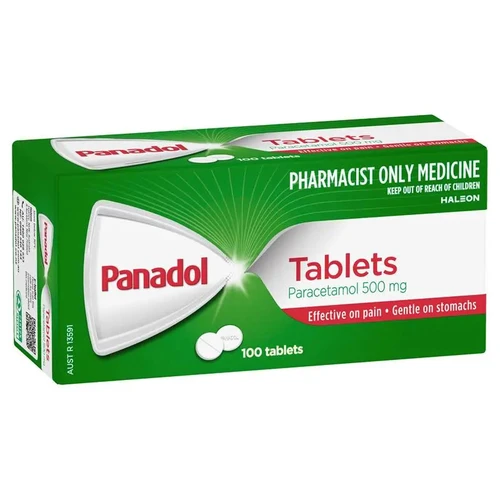 Image of box of Panadol 100 tablets.