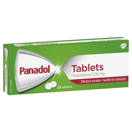Panadol Paracetamol Pain Relief 500mg 20 Tablets