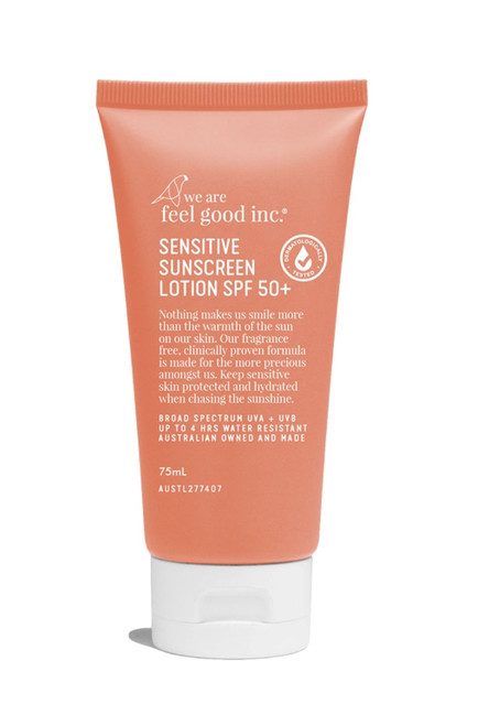 We Are Feel Good Inc Sensitive Sunscreen Lotion SPF50+ 75mL