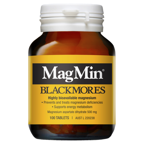 Blackmores MagMin 100 tablets front of bottle