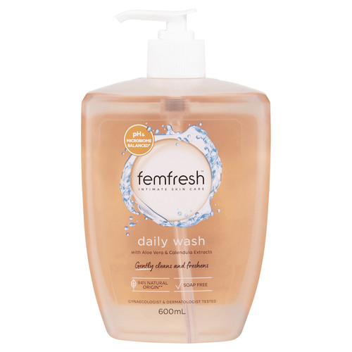 Femfresh Daily Wash with Aloe Vera & Calendula Extracts  600 mL