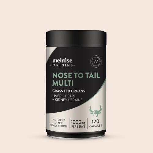 Melrose Nose To Tail Multi Grass Fed Organ 120 Capsules