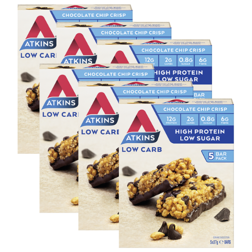 Atkins Low Carb Day Break Bar Chocolate Chip Crisp 37g X 30 Bars