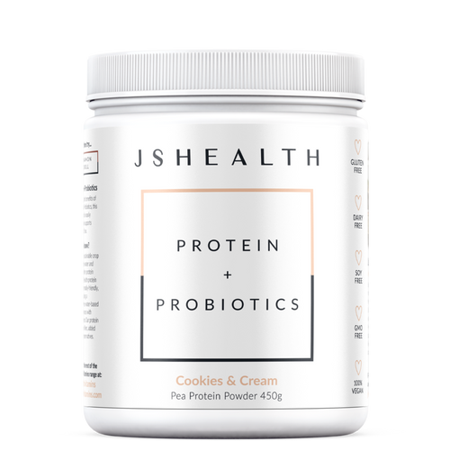 JS Health Protein + Probiotics Cookies & Cream 450g