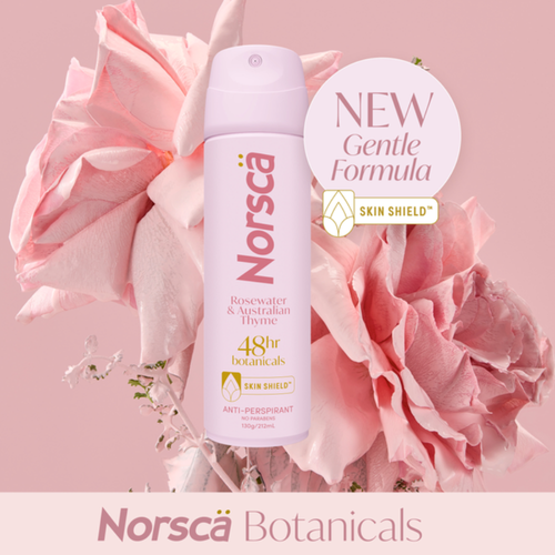 Norsca Rosewater & Australian Thyme Antiperspirant Deodorant 130g