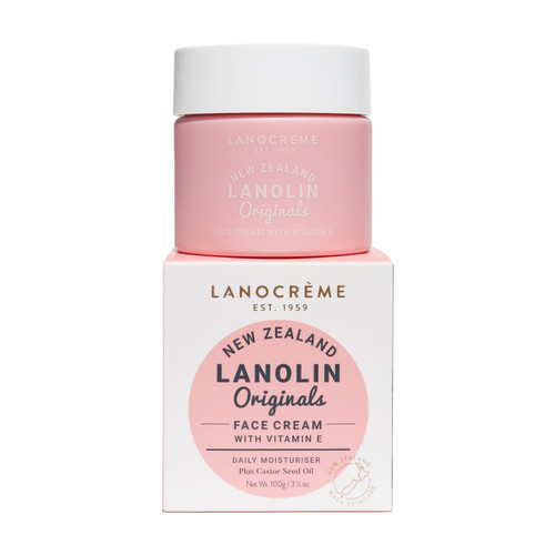 Lanocreme Lanolin Originals Lanolin Face Cream With Vitamin E 100g