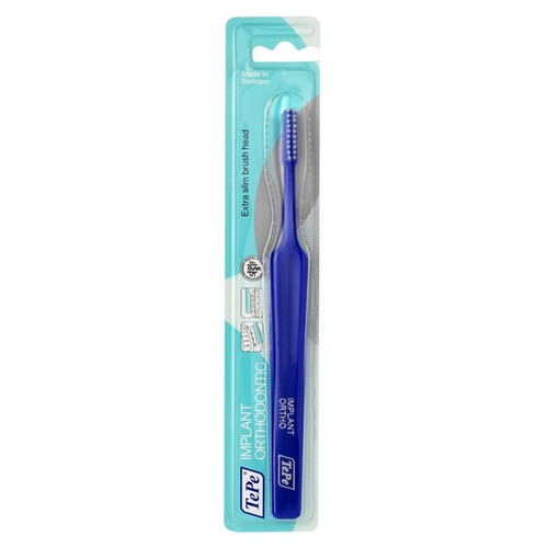 TePe Toothbrush Implant Orthodontic Extra Slim Brush Head in its packaging