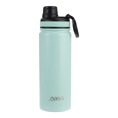 Oasis Stainless Steel Sports Bottle Challenger Mint 550ml