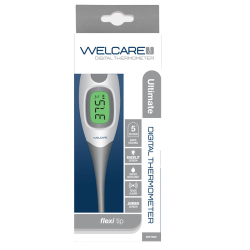 Welcare Digital Ultimate Flexi Tip Thermometer WDT606