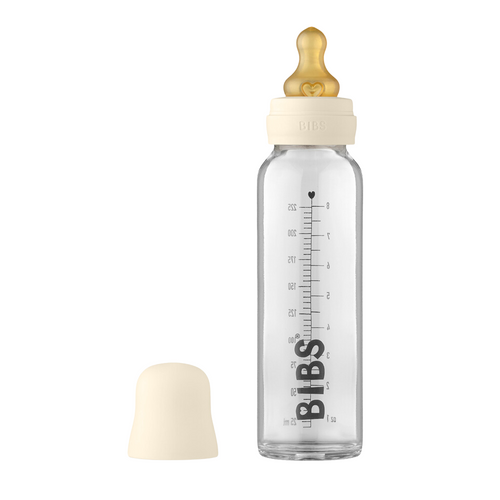 Bibs Glass Bottle Complete Set Ivory 225mL