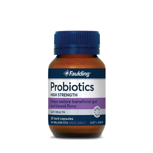 Front of Faulding Probiotic High Strength 65 Billion Capsules 30 Capsules