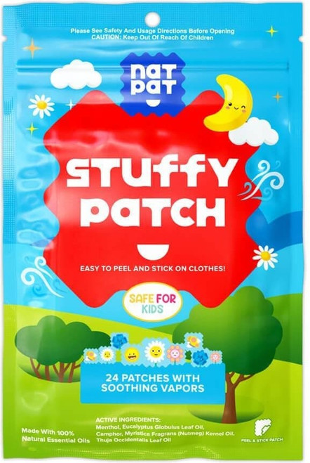 The Natural Patch Co. Organic Stuffy Nose Stickers 24 Pack