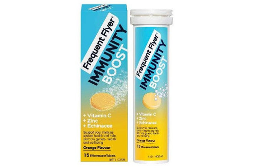 Frequent Flyer Immunity Boost Orange Effervescent 15 Tablets