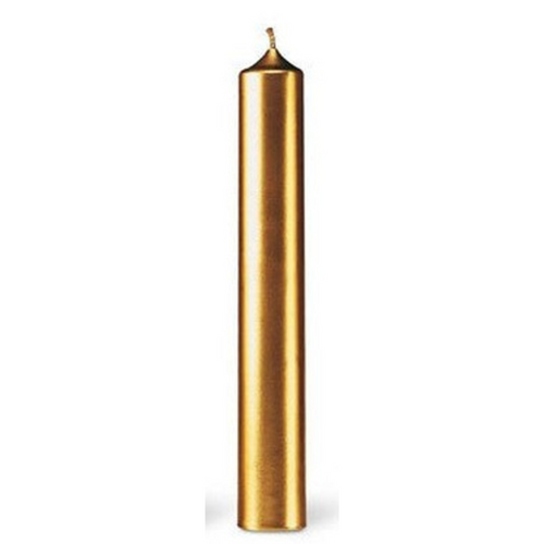 Domaine Lumiere Dinner Candle Gold 20cm Single