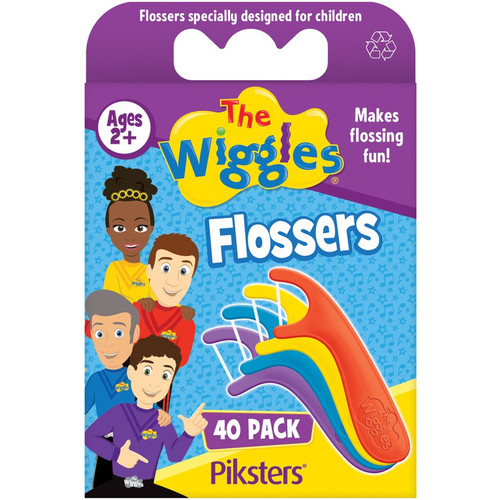 Piksters The Wiggles Flossers 40 Pack Age 2+