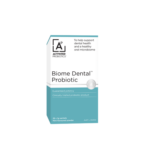 Activated Probiotics Biome Dental Probiotic Mint Sachets 1g x 28 Pack