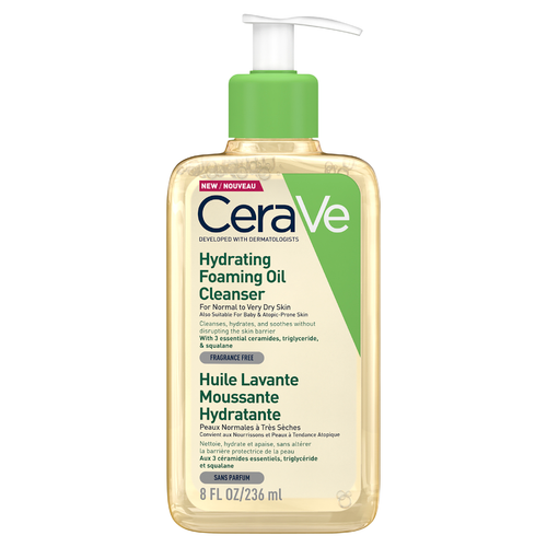 Front of Cerave Hydrating Foaming Oil Cleanser 236ml