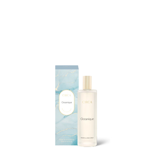 Front of Circa Home OCEANIQUE Room & Linen Spray 120ml