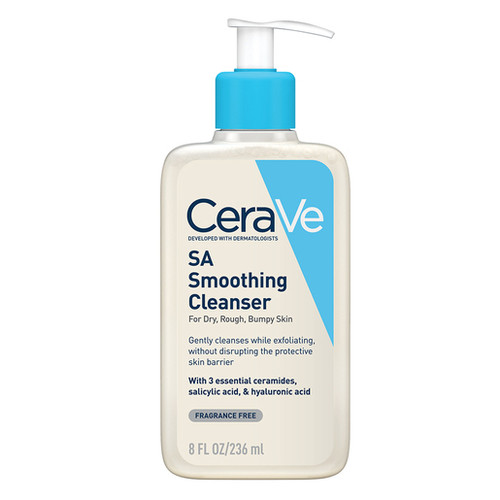 Front of CeraVe SA Smoothing Cleanser 236ml