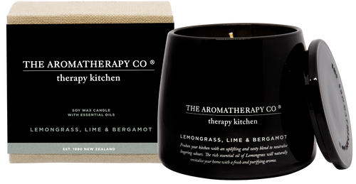 The Aromatherapy Co Kitchen Lemongrass, Lime & Bergamot Candle 260g