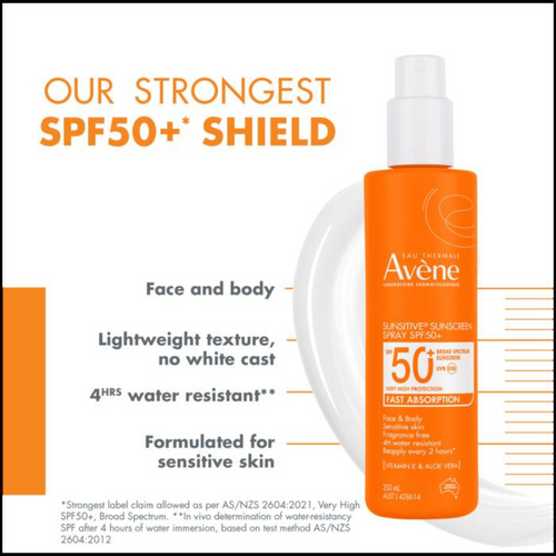 Avène Sunsitive® Sunscreen Spray SPF 50+ 200mL
