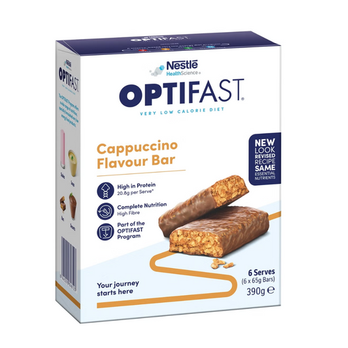 Optifast VLCD Bar Cappuccino flavour 65g x 6 Pack