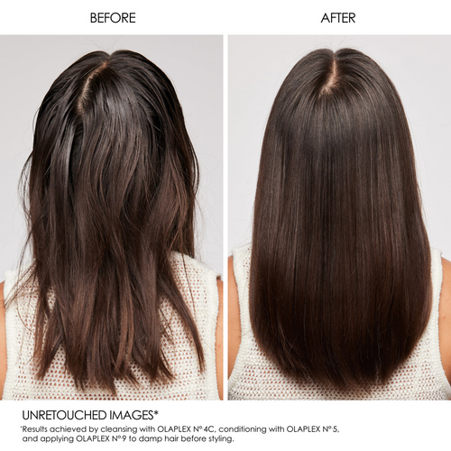 Olaplex Nº.4C Bond Maintenance Clarifying Shampoo Before and After Application
