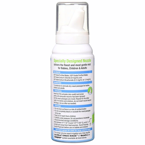 Neilmed Pediamist Saline Spray 75ml product back view