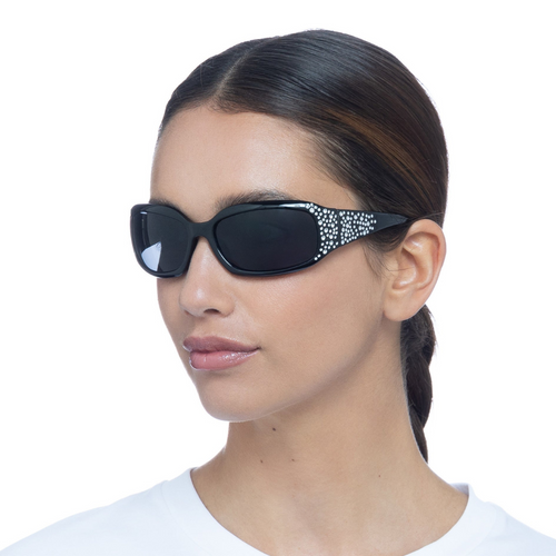 Aire Vesta Bedazzle Black Sunglasses